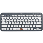 罗技（Logitech）K380多设备蓝牙键盘 LINE FRIENDS系列-布朗熊