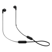JBL TUNE215BT 无线蓝牙耳机 半入耳式运动耳麦 蓝牙5.0 Type-C极速充电 长续航 苹果安卓耳机 曜石黑