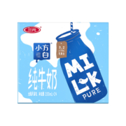 三元小方白纯牛奶200ml*24盒*2箱