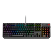 PLUS会员：ROG 玩家国度 游侠 RX 104键 有线机械键盘 黑色 ROG光学红轴 RGB