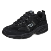斯凯奇（Skechers）斯凯奇老爹鞋男鞋潮流拼接复古厚底户外休闲鞋51241 全黑色41
