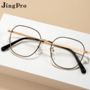 PLUS会员！JingPro 镜邦 1.56折射率非球面树脂镜片+时尚合金镜架多款