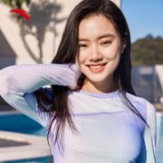 ANTA 安踏 女款长袖分体冲浪泳衣套装 1823531443