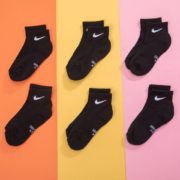 Nike 耐克 棉质袜子 儿童运动休闲袜 6双装