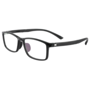 依视路（ESSILOR） 新款商务男镜架时尚镜框女配依视路镜片光学近视眼镜网上配镜 钛金属-4023BK-黑色 镜框+依视路A4防蓝光1.60现片