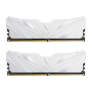 朗科（Netac）16GB(8G×2)套装 DDR4 3600 台式机内存条 越影II系列 电竞马甲-精选颗粒(C18)白色