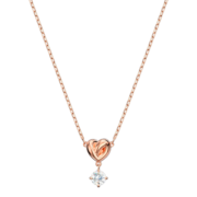 施华洛世奇（SWAROVSKI）【品牌官方直售】 施华洛世奇  LIFELONG HRT 挚爱璀璨 项链女 镀玫瑰金色 5516542