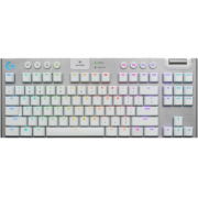 罗技（G）G913TKL RGB背光无线蓝牙机械键盘 有线电竞游戏键盘 87键便携紧凑 白色 T轴
