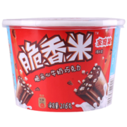 脆香米牛奶巧克力碗装216g儿童休闲零食糖果分享（新旧包装随机发放)