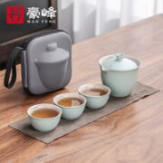 豪峰 茶具套装 5件套 青色