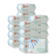 好孩子（gb）婴儿绵柔巾 干湿两用巾100片*18包 宝宝一次性洗脸洁面巾
