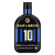 需京东酒水勋章等级：茅台集团 茅台醇 蓝黑兄弟 53度 柔和酱香型白酒 100ml 单瓶装*2件