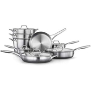 Calphalon 卡福莱 高级不锈钢厨具 银色 13 Pieces 2052666