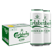 PLUS会员：Carlsberg 嘉士伯 啤酒 醇滑 500ml*12罐 整箱装