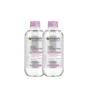 GARNIER卡尼尔卸妆水3合1面部眼唇温和不刺激面部敏感肌400ml*2瓶
