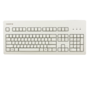 樱桃（Cherry）G80-3000LSCEU-0 机械键盘 有线键盘 游戏键盘 全尺寸键盘 经典复古  白色 青轴