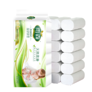 京喜特价：雨森（YUSEN）妇婴卷纸6层加厚进口木浆卫生纸 妇婴1提（125g*18卷）