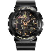 卡西欧(CASIO)男表 G-SHOCK迷彩大表盘双显运动男士手表 军事迷彩GA-100CF-1A9