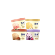 伊利甄稀 香草+提拉米苏+白桃乌龙+满满葡萄味冰淇淋 90g*4杯*5件