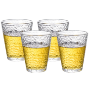有劵的上、京喜特价:乐唯诗 锤纹玻璃杯 220ml*4