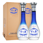再降价、京东plus、店铺会员：洋河梦之蓝M1 45度500mL 2瓶赠小黑瓶100ml*2件