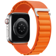 Damon Light 适用于苹果手表Apple watch Ultra系列通用高山尼龙回环表带 新款高山回环表带【橙色】塑料头 38/40/41MM  表盘通用