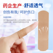 白云山100片创口贴医用防水透气止血创可贴儿童可爱防磨脚伤口