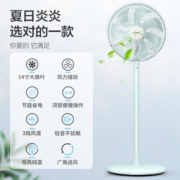 格力（GREE） 家用客厅低燥轻音省电七叶大风量落地扇 节能摇头立式办公宿舍床头空气循环扇电风扇 FD-35X65h7(竹青升级加大款)