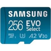 Samsung 三星 EVO Select Micro SD 存储卡 + 适配器，256GB microSDXC 130MB