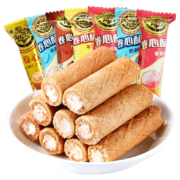 徐福记 卷心酥500g奶油布丁草莓味 65根
