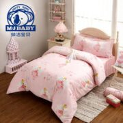 M-J BABY 梦洁宝贝 全棉四件套 小花仙 1.2m