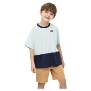 Levi's 李维斯 儿童套装短袖短裤 2件套星光蓝