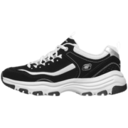 斯凯奇（Skechers）女鞋春秋季新款经典熊猫鞋轻便运动鞋休闲鞋缓震厚底增高老爹鞋女 经典黑白 37
