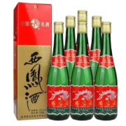 plus会员、需抢券：西凤酒 绿瓶盒装 凤香型白酒 55度原箱6瓶 礼盒装