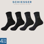 SCHIESSER 舒雅 男士中筒袜 E5/19319K 4双装