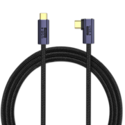 凯宠 TYPE-C全功能视频线 公对公3.2Gen2全功能PD快充线100W 5A 8K60HZ 弯头 USB4.0数据线100W 8K60 2米