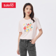 Baleno 班尼路 女款纯棉印花夏日清新T恤