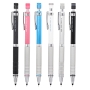 uni 三菱M5-1012 M5-1017日本Kuru Toga金属握手自动铅笔0.5mm可旋转 M5-1012 蓝色