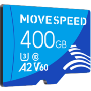 移速（MOVE SPEED）400GB TF（MicroSD）存储卡 A2 U3 V60 4K 监控摄像头&行车记录仪手机内存卡 读速100MB/s