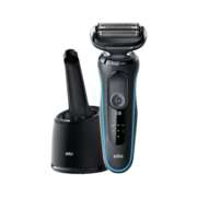博朗（BRAUN） 全新小猎豹5系50-7200cc剃须刀电动刮胡刀往复式男士胡须刀清洁中心生日礼物送男友礼盒装送老公 【精选礼赠】5系清洁中心搭配经典礼盒 薄荷蓝