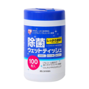 爱丽思IRIS 酒精湿巾100片 除菌湿纸巾擦拭沙尘 免洗手酒精棉片桶装