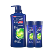 概率券、PLUS会员：清扬 CLEAR 男士去屑洗发水 清爽控油型 500g+100gX2