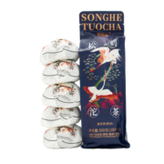 下关沱茶 茶叶 普洱茶熟茶 2021年易武茶区松鹤沱茶500g袋装
