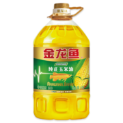 金龙鱼 食用油非转基因纯正玉米油4L物理压榨大桶装家用烹饪植物油 4L