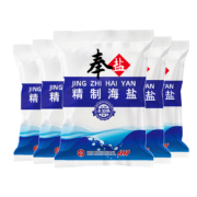 奉盐 精制海 盐未加碘 食用盐400g袋*7袋