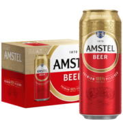 喜力旗下 红爵（Amstel）啤酒 500ml*12听 整箱装 欧洲品牌