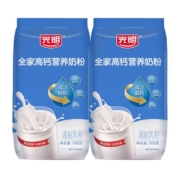 概率券、88VIP：光明 全家高钙营养奶粉（调制乳粉）300g*2袋*3件