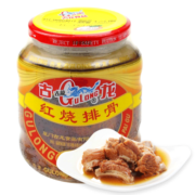 古龙 速食罐头 火锅搭档 熟食下饭菜 红烧排骨390g*2罐