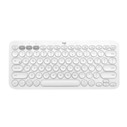 罗技（Logitech） K380多设备蓝牙键盘 便携办公键盘静音安卓手机笔记本电脑平板iPad键盘 芍药白