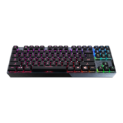 微星（MSI）GK50LP TKL 老婆版 机械键盘 凯华矮轴白 有线 电竞游戏键盘 87键 RGB键盘 吃鸡键盘 黑色